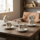 Porcelain Mug Set - 12 Pcs